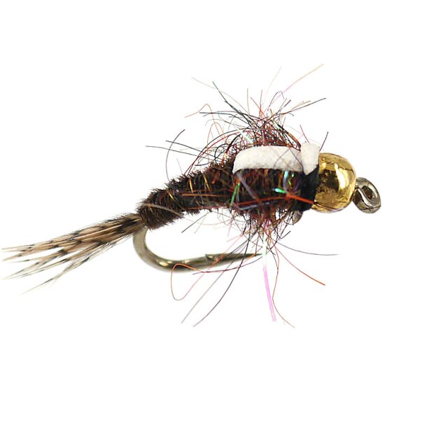 5 Mary Pheasant Tail Nymphs Ptn Size 16 Tungsten Copper 3mm  Barbless Nymph