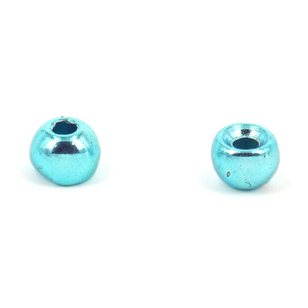 Tungsten beads - METALLIC LIGHT BLUE - 10 pc.