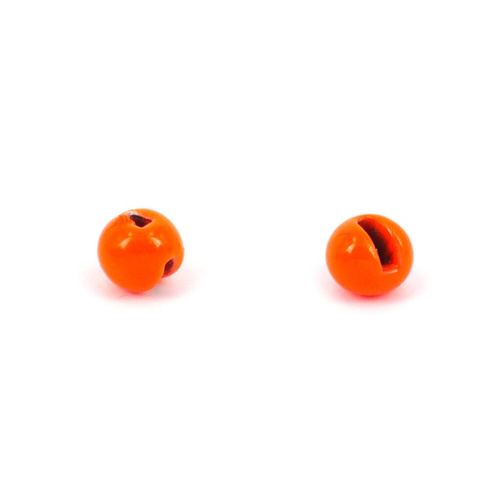 Slotted Tungsten Beads/Fluo Orange/10 piece/FLY TIE materials