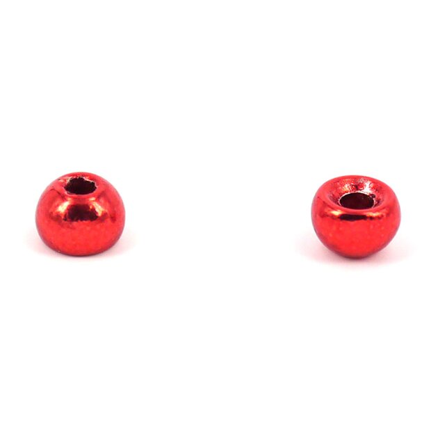 Tungsten Kopfperlen - METALLIC RED - 10 Stk. - 2,5 mm
