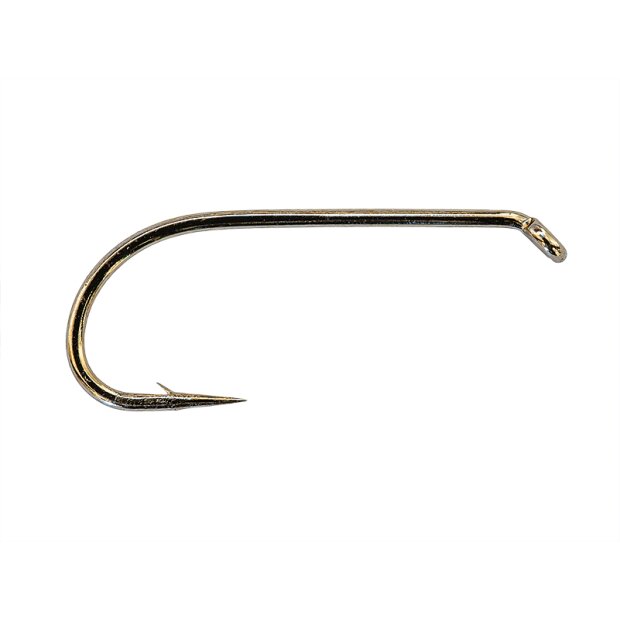 4X Long Round Bend Streamer Bronze Forged Fly Hooks, MC-7041 Lt 1X Strong 