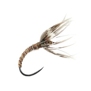 BASSDASH Trout Fly Fishing Flies Tenkara Wet Dry Flies Nymphs Sakasa Kebari  12pcs Assortment Barbless Barbed Hooks Barbless Nymphs and Dry Flies for  Trout Fishing