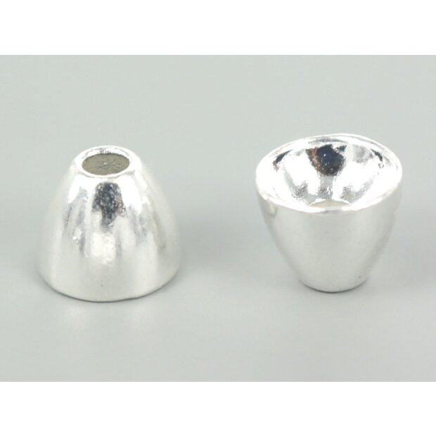 Tungsten coneheads - SILVER - 10 pc. - 5 x 4 mm