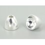 Tungsten coneheads - SILVER - 10 pc. - 5 x 4 mm