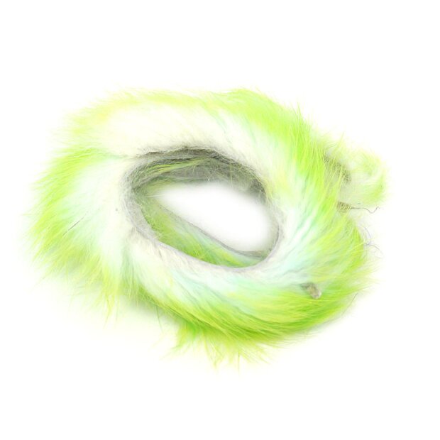 TWO TONE ZONKER STRIPS hotfly - 2 pc. x 35 cm - white / chartreuse