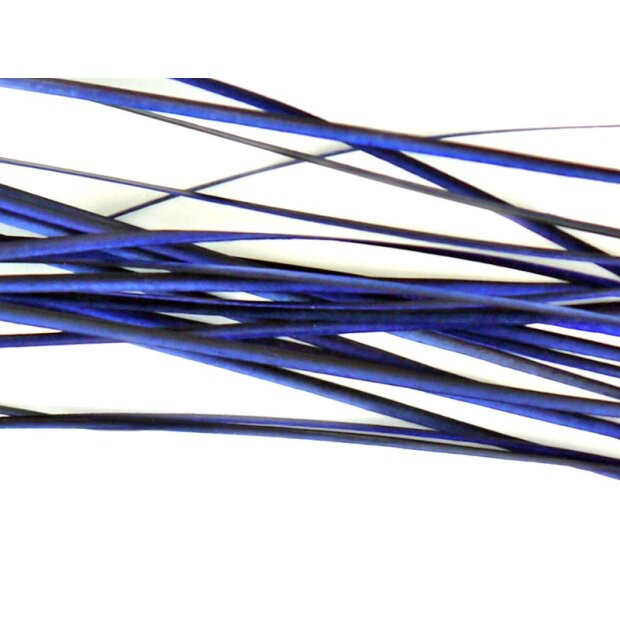 PEACOCK QUILLS HAND STRIPPED hotfly - 25 pc. - blue