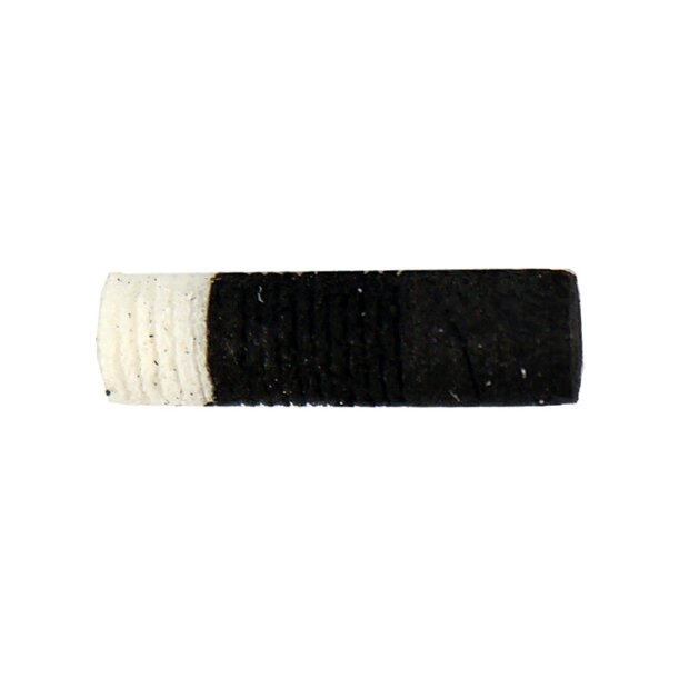 TERRESTRIAL FOAM CYLINDERS hotfly - 10 pc. - Ø 4 mm (13 mm) - white / black