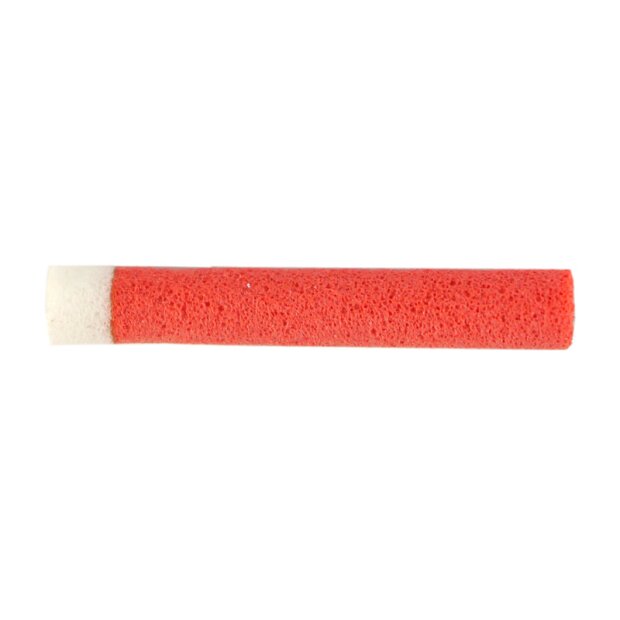 TERRESTRIAL FOAM CYLINDERS hotfly - 10 pc. - Ø 3 mm (20 mm) - white / red