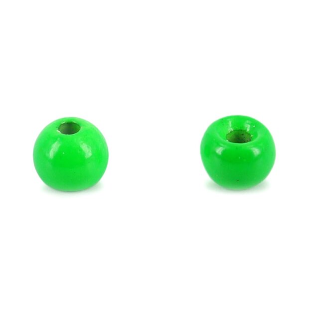 Tungsten beads - FLUO GREEN - 10 pc.