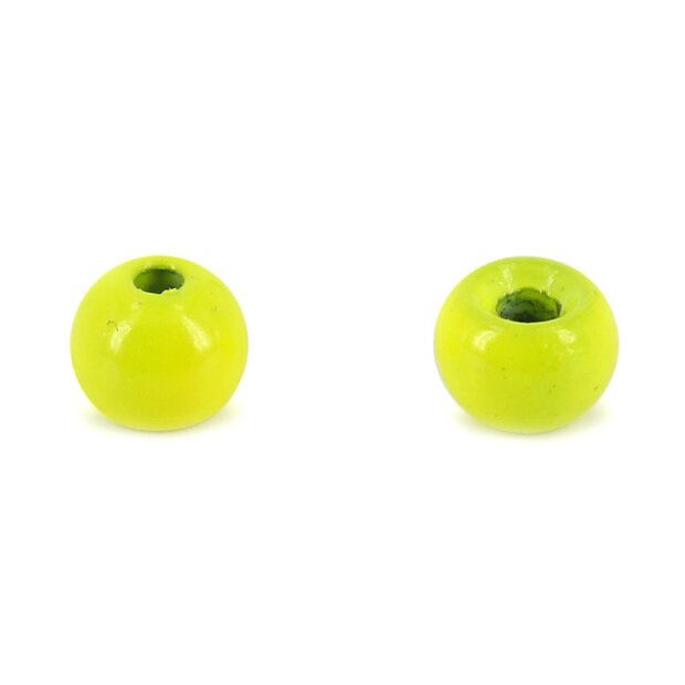 Tungsten beads - FLUO YELLOW - 10 pc. - 2,5 mm