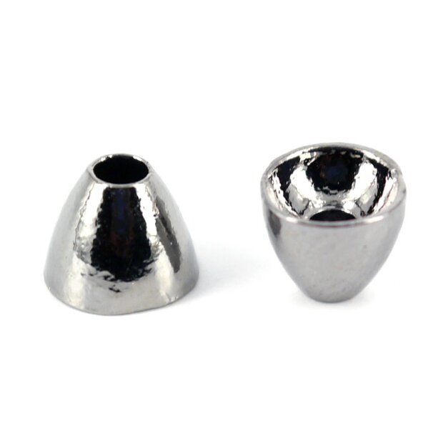 Tungsten coneheads - BLACK NICKEL - 10 pc. - 5 x 4 mm
