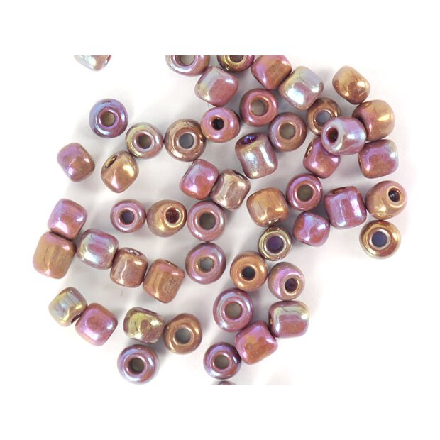 OPAQUE IRID. GLASS BEADS hotfly - 2,4 / 2,8 mm - 100 pc. - purple