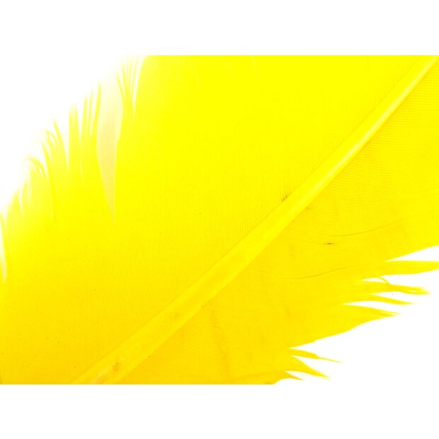 PLUMA DE PAVO (TURKEY FEATHER) hotfly - 1 pcas. - yellow