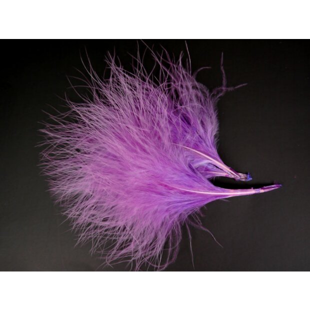 MARABOU hotfly - 10 pc. - ca. 15 cm - pale purple