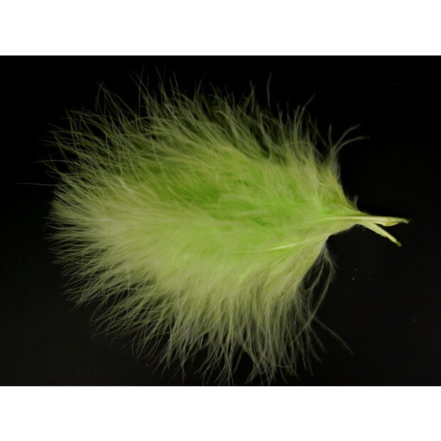 MARABOUT hotfly - 10 pcs. - ca. 15 cm - pale chartreuse