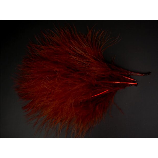 MARABOU hotfly - 10 pc. - ca. 15 cm - red brown