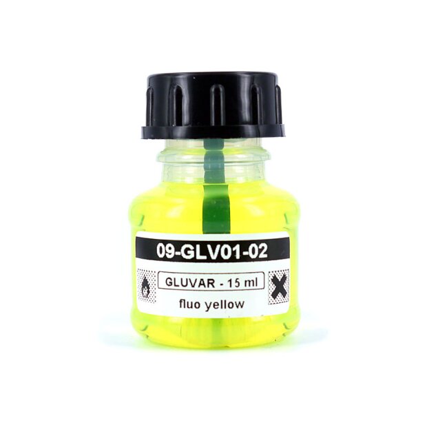 Premium varnish GLUVAR hotfly - 15 ml - fluo yellow