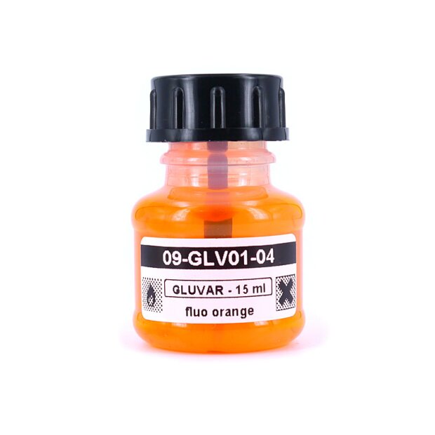 Barniz premium GLUVAR hotfly - 15 ml - fluo orange