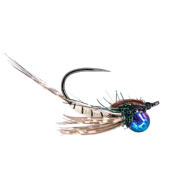 Classic Jig Off Mayfly Nymph TG BL White 10