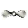 Propeller spinfly TURBOPROP hotfly - SILVER - 20 Stk. - 14 x 6 mm