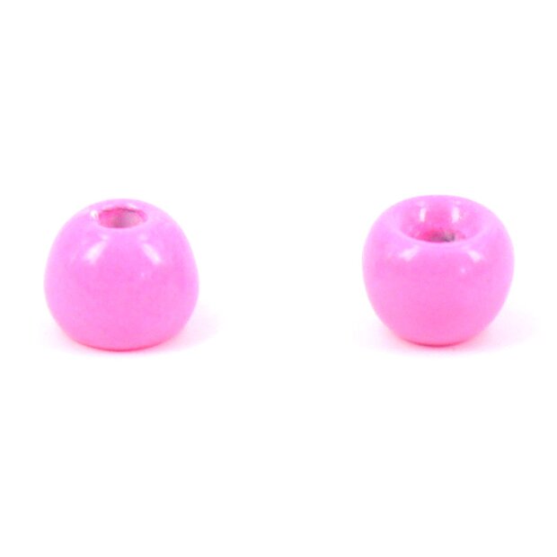 Brass beads - FLUO PINK - 25 pc.