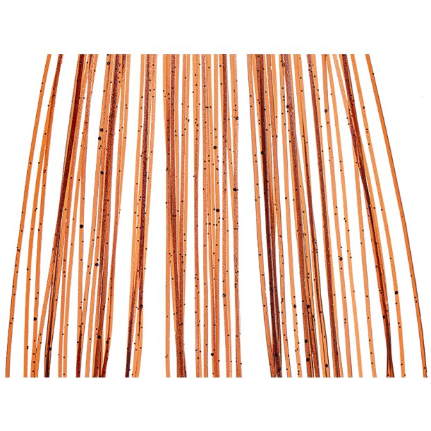 FLAKED Sili Legs hotfly - 0,7 mm x 130 mm - 66 strands - brown / black